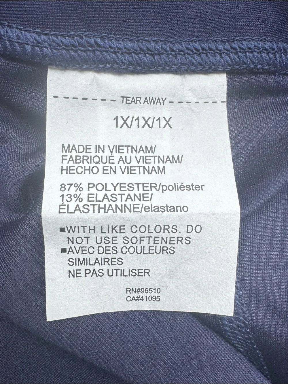 Under Armour Navy Active Compression Capri Leggings  PLUS: 1X      #U - Picture 6 of 6
